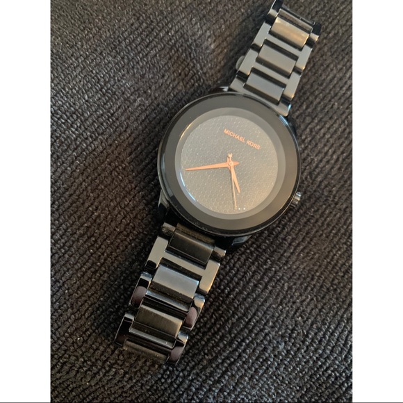 Michael Kors watch - black & rose gold - Picture 6 of 8